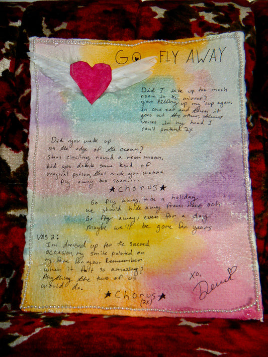 Handwritten Lyrics - Go Fly Away